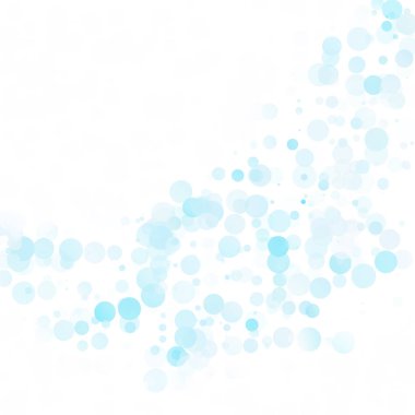 Baloncuklar Çemberi Noktaları Eşsiz Mavi Parlak Vektör Arkaplanı