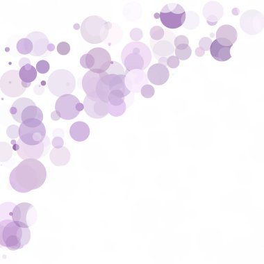 Kabarcıklar daire noktalar benzersiz mor parlak vektör arka plan