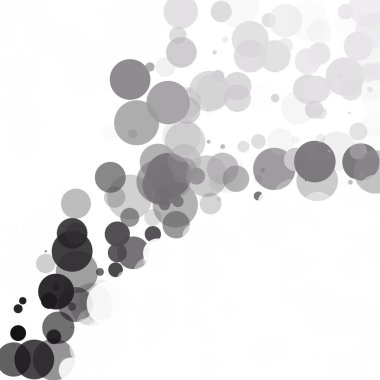 Kabarcıklar benzersiz siyah parlak vektör arka plan