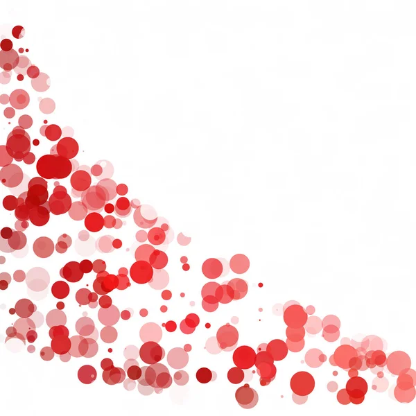 Kabarcıklar daire noktalar benzersiz kırmızı parlak vektör arka plan