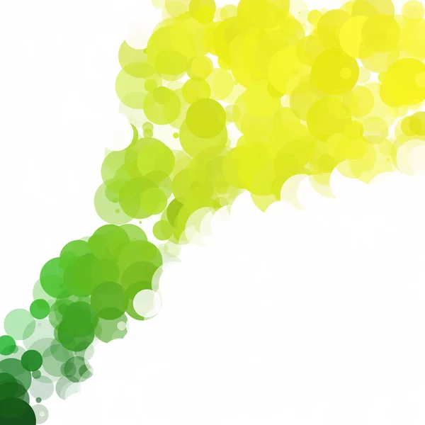 Пузыри Уникальный Зеленый Яркий Фон — стоковый вектор