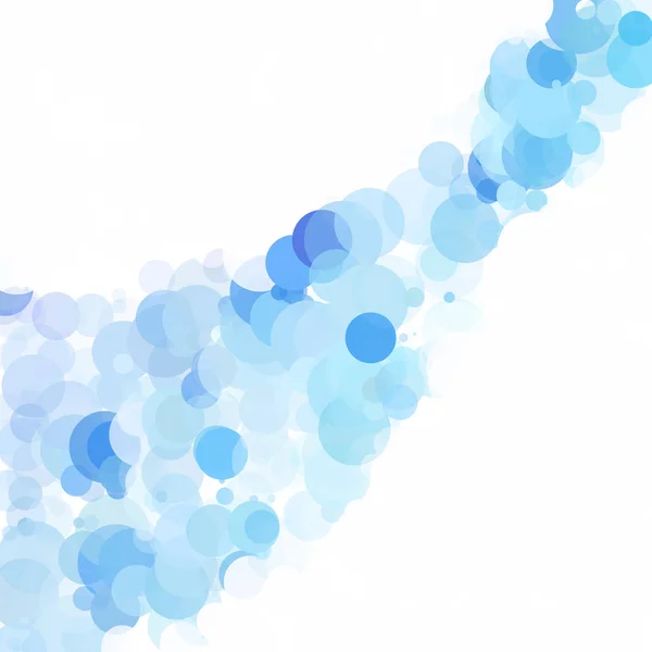 Пузыри Уникальный Синий Яркий Фон — стоковый вектор