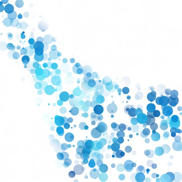 Baloncuklar Çemberi Noktaları Eşsiz Mavi Parlak Vektör Arkaplanı