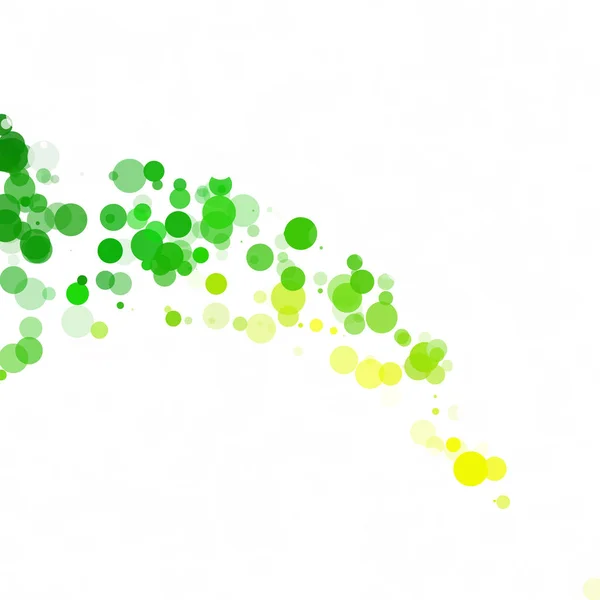 Бульбашки Круг Крапки Унікальний Зелений Яскравий Векторний Фон — стоковий вектор