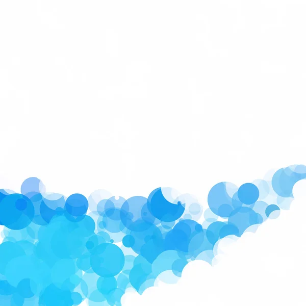 Bubbels Unieke Blauwe Heldere Vector Achtergrond — Stockvector