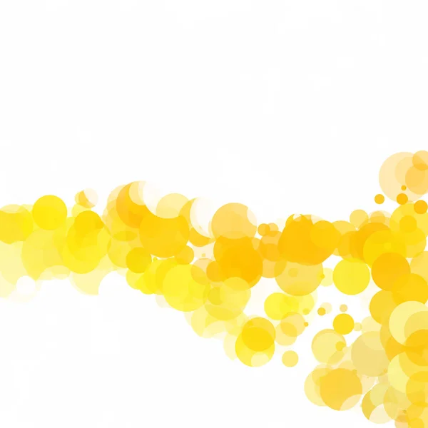 Bulles Jaune Unique Fond Vectoriel Lumineux — Image vectorielle