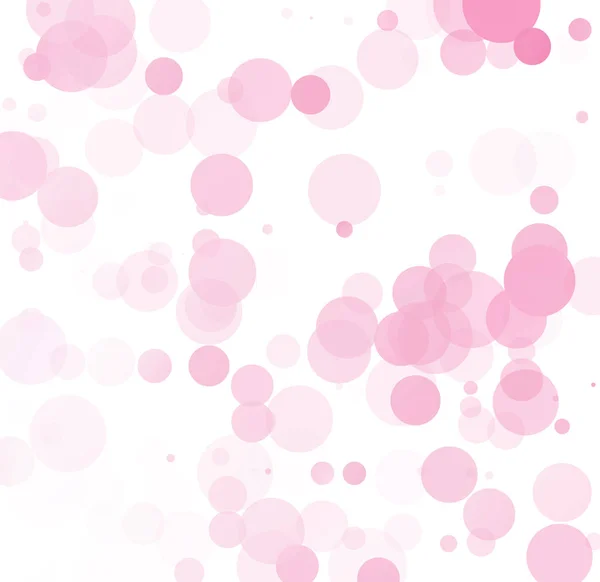 Bubbles Unique Pink Bright Vector Background — Stock Vector