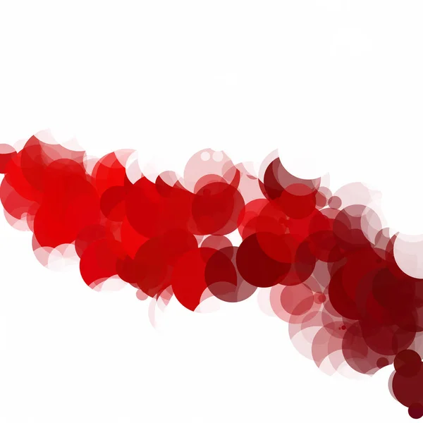 Пузыри Вокруг Точек Уникальный Векторный Фон Красного Яркого Света — стоковый вектор
