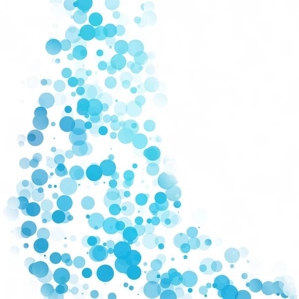 Baloncuklar Çemberi Noktaları Eşsiz Mavi Parlak Vektör Arkaplanı