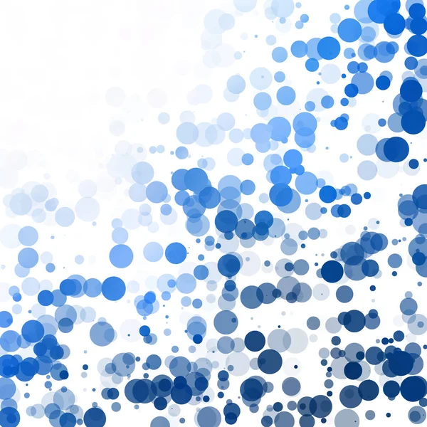 Baloncuklar Çemberi Noktaları Eşsiz Mavi Parlak Vektör Arkaplanı