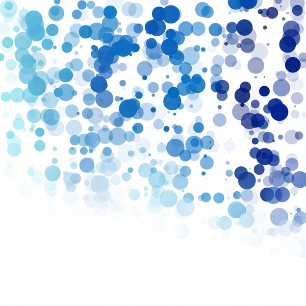 Baloncuklar Çemberi Noktaları Eşsiz Mavi Parlak Vektör Arkaplanı