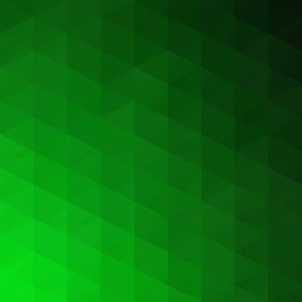 グリーングリッドモザイク背景 クリエイティブデザインテンプレート — ストックベクタ