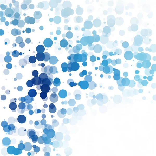 Baloncuklar Çemberi Noktaları Eşsiz Mavi Parlak Vektör Arkaplanı