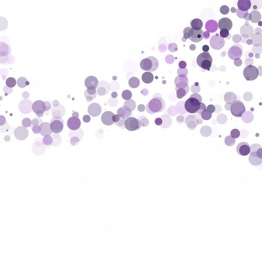 Kabarcıklar daire noktalar benzersiz mor parlak vektör arka plan