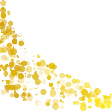 Kabarcıklar daire noktalar benzersiz sarı parlak vektör arka plan