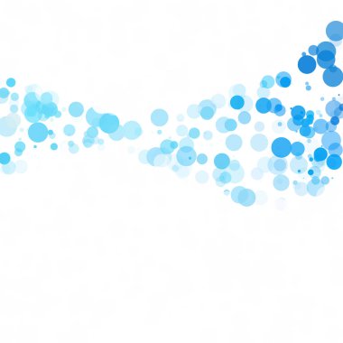 Baloncuklar Çemberi Noktaları Eşsiz Mavi Parlak Vektör Arkaplanı