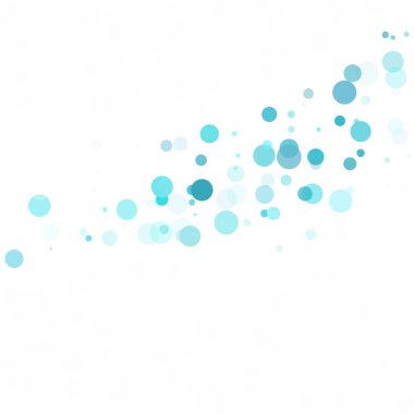 Baloncuklar Çemberi Noktaları Eşsiz Mavi Parlak Vektör Arkaplanı