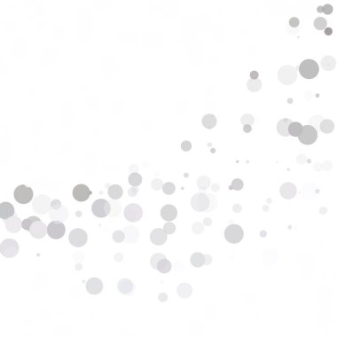 Kabarcıklar daire noktalar benzersiz gri beyaz parlak vektör arka plan