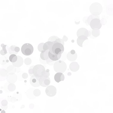 Kabarcıklar daire noktalar benzersiz gri beyaz parlak vektör arka plan
