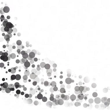 Kabarcıklar daire noktalar benzersiz gri beyaz parlak vektör arka plan