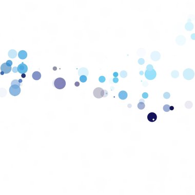 Baloncuklar Çemberi Noktaları Eşsiz Mavi Parlak Vektör Arkaplanı