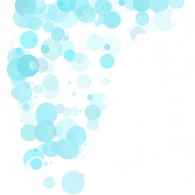 Baloncuklar Çemberi Noktaları Eşsiz Mavi Parlak Vektör Arkaplanı