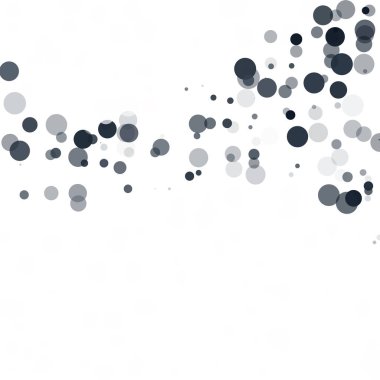 Kabarcıklar daire noktalar benzersiz siyah parlak vektör arka plan