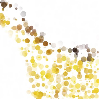 Kabarcıklar daire noktalar benzersiz sarı parlak vektör arka plan