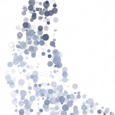 Kabarcıklar daire noktalar benzersiz gri beyaz parlak vektör arka plan