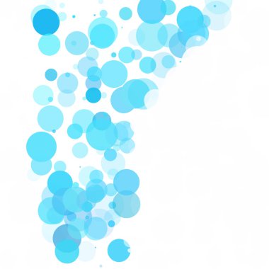 Kabarcıklar benzersiz mavi parlak vektör arka plan