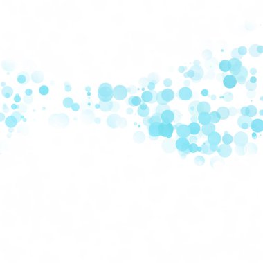 Baloncuklar Çemberi Noktaları Eşsiz Mavi Parlak Vektör Arkaplanı