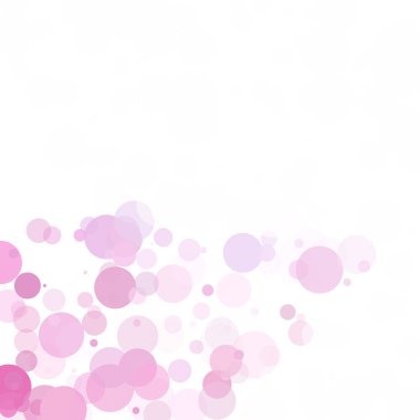 Kabarcıklar benzersiz pembe parlak vektör arka plan