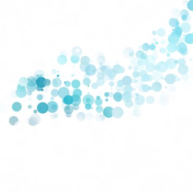 Baloncuklar Çemberi Noktaları Eşsiz Mavi Parlak Vektör Arkaplanı