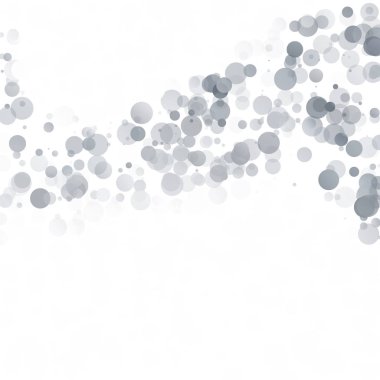 Kabarcıklar daire noktalar benzersiz gri beyaz parlak vektör arka plan