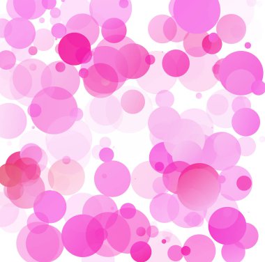Kabarcıklar benzersiz pembe parlak vektör arka plan