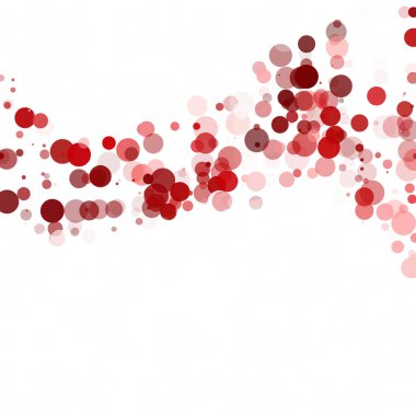 Kabarcıklar daire noktalar benzersiz kırmızı parlak vektör arka plan