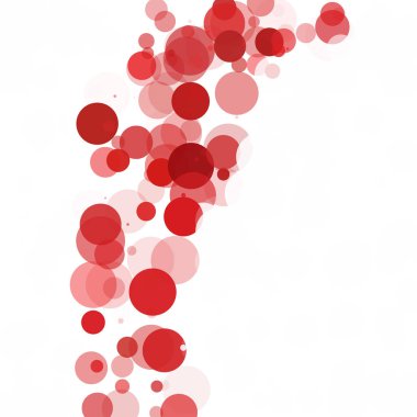 Kabarcıklar benzersiz kırmızı parlak vektör arka plan