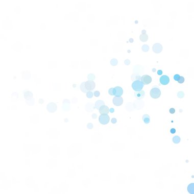 Baloncuklar Çemberi Noktaları Eşsiz Mavi Parlak Vektör Arkaplanı