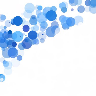 Kabarcıklar benzersiz mavi parlak vektör arka plan
