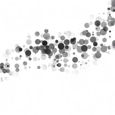 Kabarcıklar daire noktalar benzersiz siyah parlak vektör arka plan