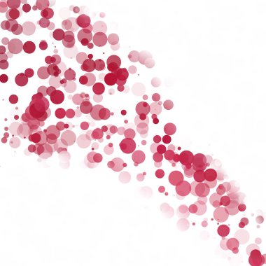 Kabarcıklar daire noktalar benzersiz kırmızı parlak vektör arka plan