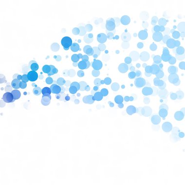 Baloncuklar Çemberi Noktaları Eşsiz Mavi Parlak Vektör Arkaplanı