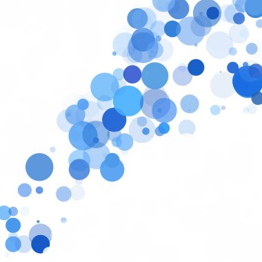 Kabarcıklar benzersiz mavi parlak vektör arka plan