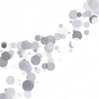 Kabarcıklar benzersiz gri beyaz parlak vektör arka plan