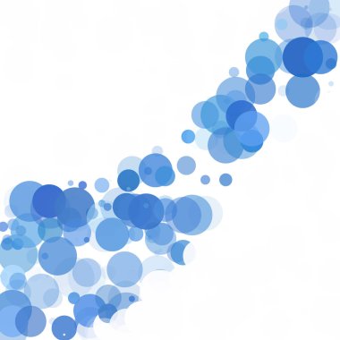 Kabarcıklar benzersiz mavi parlak vektör arka plan