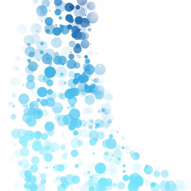 Baloncuklar Çemberi Noktaları Eşsiz Mavi Parlak Vektör Arkaplanı