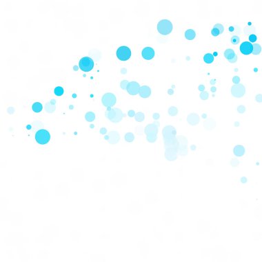 Baloncuklar Çemberi Noktaları Eşsiz Mavi Parlak Vektör Arkaplanı