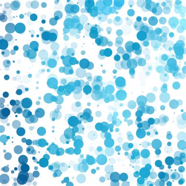 Baloncuklar Çemberi Noktaları Eşsiz Mavi Parlak Vektör Arkaplanı