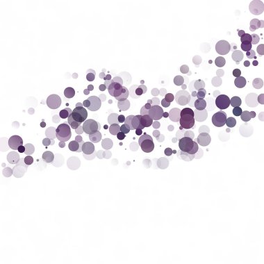 Kabarcıklar daire noktalar benzersiz mor parlak vektör arka plan