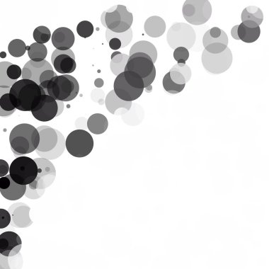 Kabarcıklar daire noktalar benzersiz siyah parlak vektör arka plan